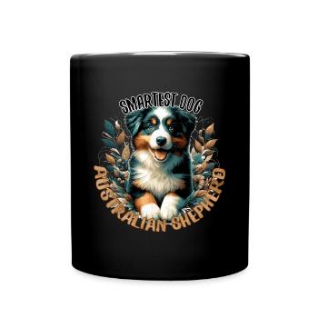 Chiot Berger Australien Chien Intelligent - Mug uni - noir - Devant