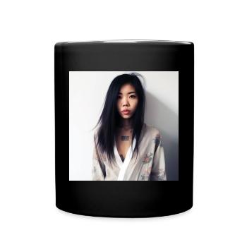 Portrait femme 03 - Mug uni - noir - Devant