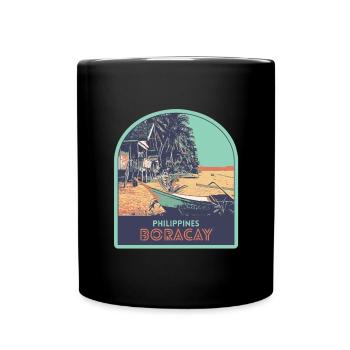 Paradis sur Terre : Boracay, Philippines - Mug uni - noir - Devant