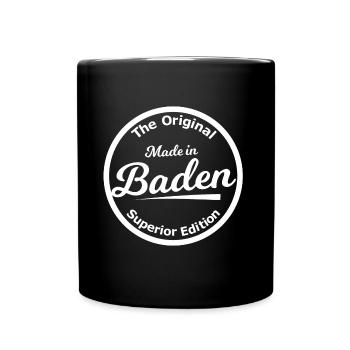 Daheim im Badnerland - Tasse einfarbig - Schwarz - Vorne