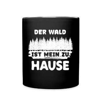 Arbre, Forêt, Déclaration, Bûcheron, Bois De Chauffage, Forestier - Mug uni - noir - Devant