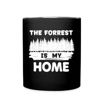 Foresterie Foresterie Déclaration en bois Bûcheron d’arbres - Mug uni - noir - Devant