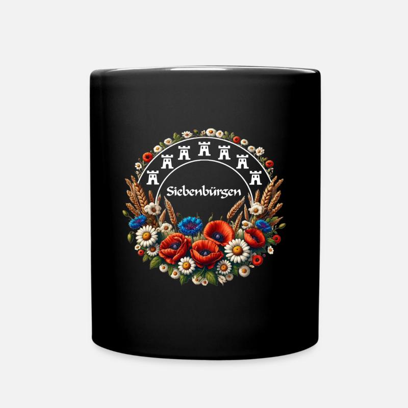 Siebenbürgen Tshirts Damen und Herren - Tasse einfarbig - Schwarz