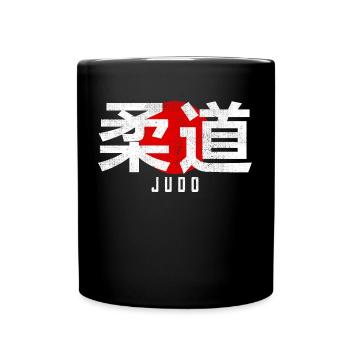 Judi kanji Japanese martial art logo dojo - Full Colour Mug - black - Front