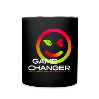 GAME CHANGER | Plant Power - No Limits - Tasse einfarbig - Schwarz - Vorne