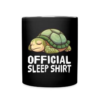 Chemise de nuit officielle Turtle - Mug uni - noir - Devant