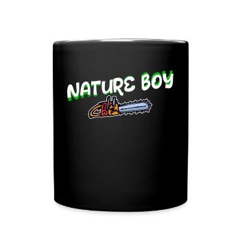 Tronçonneuse Statement Lumberjack Bois de travail du bois - Mug uni - noir - Devant