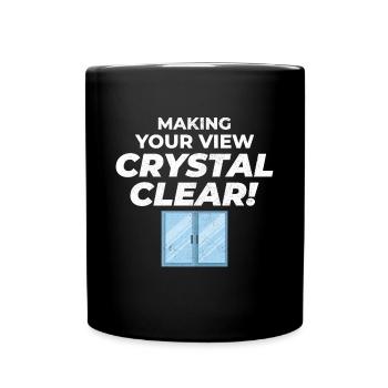 Verglaser Fenster Glasbeschlag Monteur Glasarbeiten - Tasse einfarbig - Schwarz - Vorne