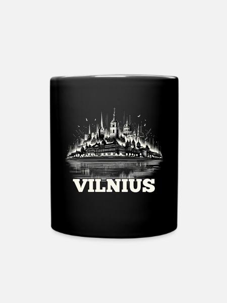 Vilnius Capital Lituanie Pays Baltes Cadeau - Mug uni - noir