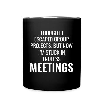 Travail Mèmes Bureau-Humour Lieu De Travail Drôle - Mug uni - noir - Devant
