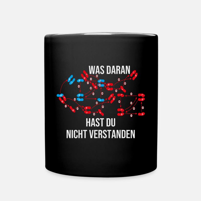 Was daran hast du nicht verstanden - Tasse einfarbig - Schwarz