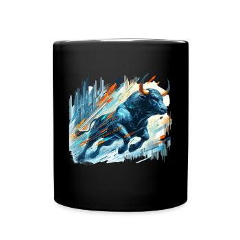 Finance Actions Taureau Taureau Wall Street Cadeau - Mug uni - noir - Devant