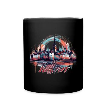 Tallinn Hauptstadt Estland Baltikum Geschenk - Tasse einfarbig - Schwarz - Vorne