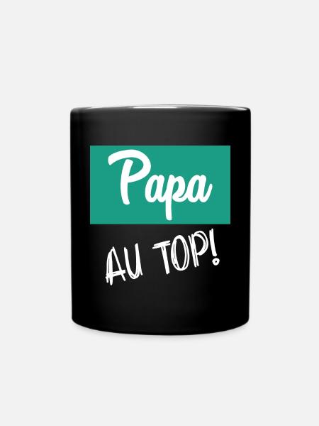 VATERTAG. FROHER VATERTAG. PAPA. ALLES GUTE ZUM GEBURTSTAG. - Tasse einfarbig - Schwarz