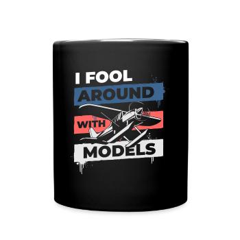 Model Builder Flying Aerobatics - Full Colour Mug - black - Front