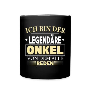 Oncle légendaire Oncle fier Oncle cool - Mug uni - noir - Devant