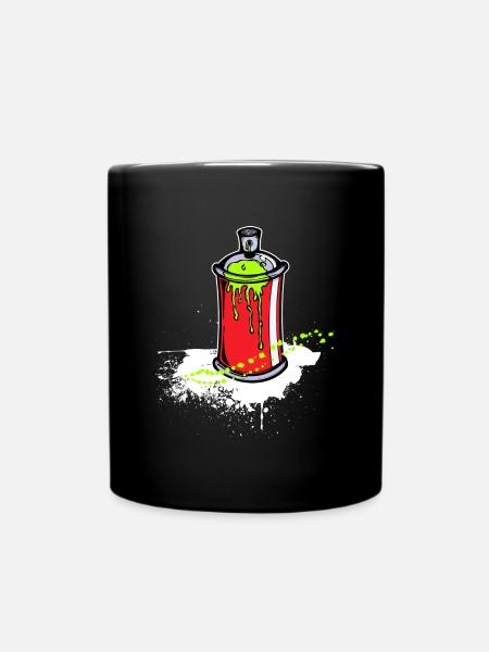 Kunst Strassenkunst Sprayer Graffiti Spraydose - Tasse einfarbig - Schwarz