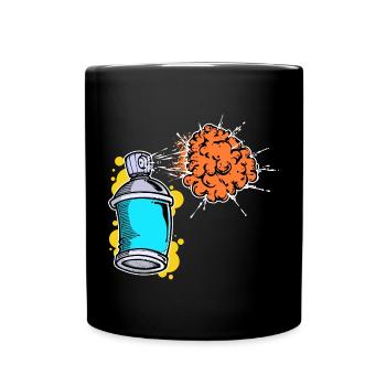 Sprayer Art, Street Art, Wildstyle Graffiti - Full Colour Mug - black - Front