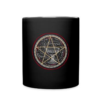 Celestial Sigil Alchemy Circle - Full Colour Mug - black - Front