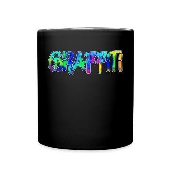 Graffiti Street Art Illustration Art Spray Can - Full Colour Mug - black - Front