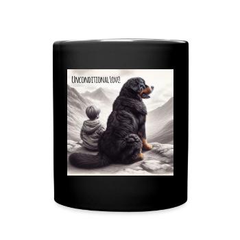 Bouvier bernois - Mug uni - noir - Devant