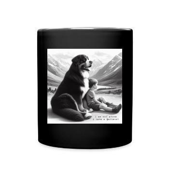 Bouvier bernois - Mug uni - noir - Devant