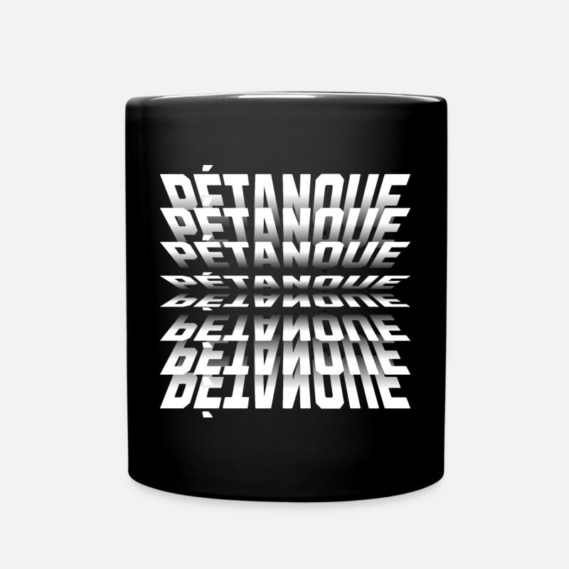 Boules de pétanque pour pétanque, pétanque et pétanque - Mug uni - noir