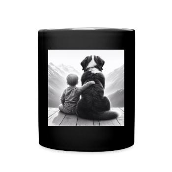 Bouvier bernois - Mug uni - noir - Devant