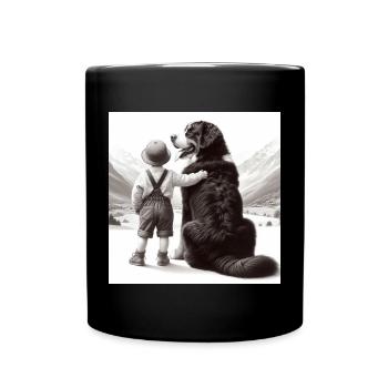 Bouvier bernois - Mug uni - noir - Devant