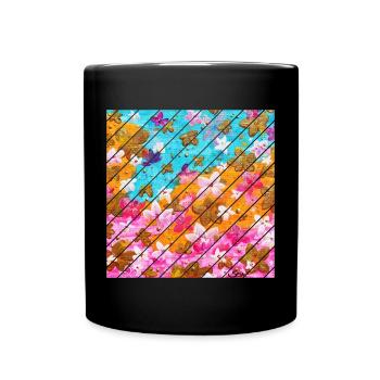 Spring Blossoms - Sonja Ariel von Staden - Full Colour Mug - black - Front