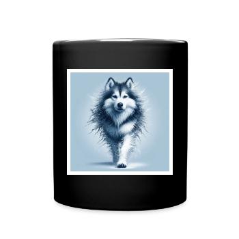 Husky - Full Colour Mug - black - Front
