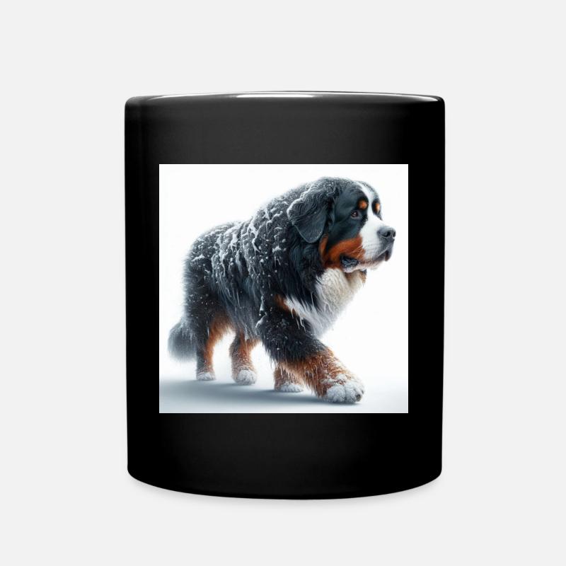 Berner Sennenhund - Tasse einfarbig - Schwarz