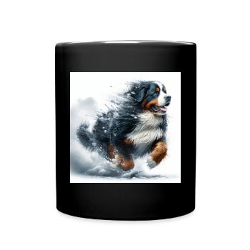 Bouvier bernois - Mug uni - noir - Devant
