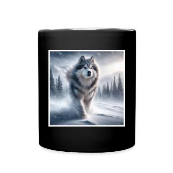 Husky - Full Colour Mug - black - Front