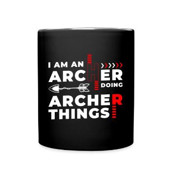 Tir à l’arc Longbow Target Sport - Mug uni - noir - Devant