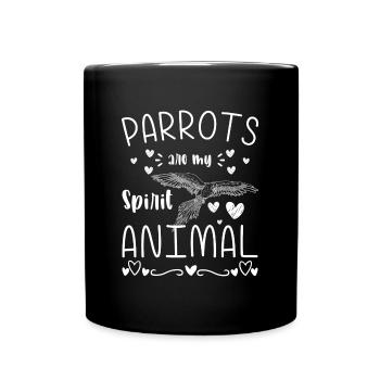 Macaw, Animal, Beak, Bird Species - Full Colour Mug - black - Front