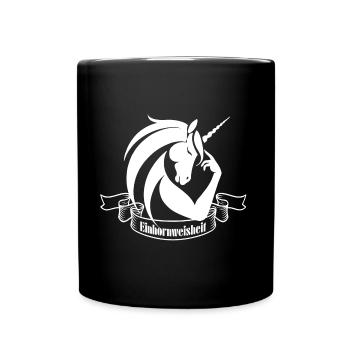 Unicorn Wisdom - Full Colour Mug - black - Front