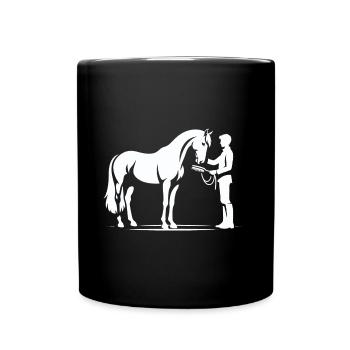 Horse Fool - Full Colour Mug - black - Front