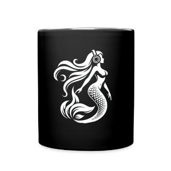 The DJ Mermaid - Full Colour Mug - black - Front