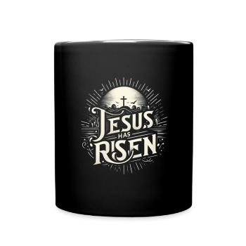Jésus est ressuscité. - Mug uni - noir - Devant