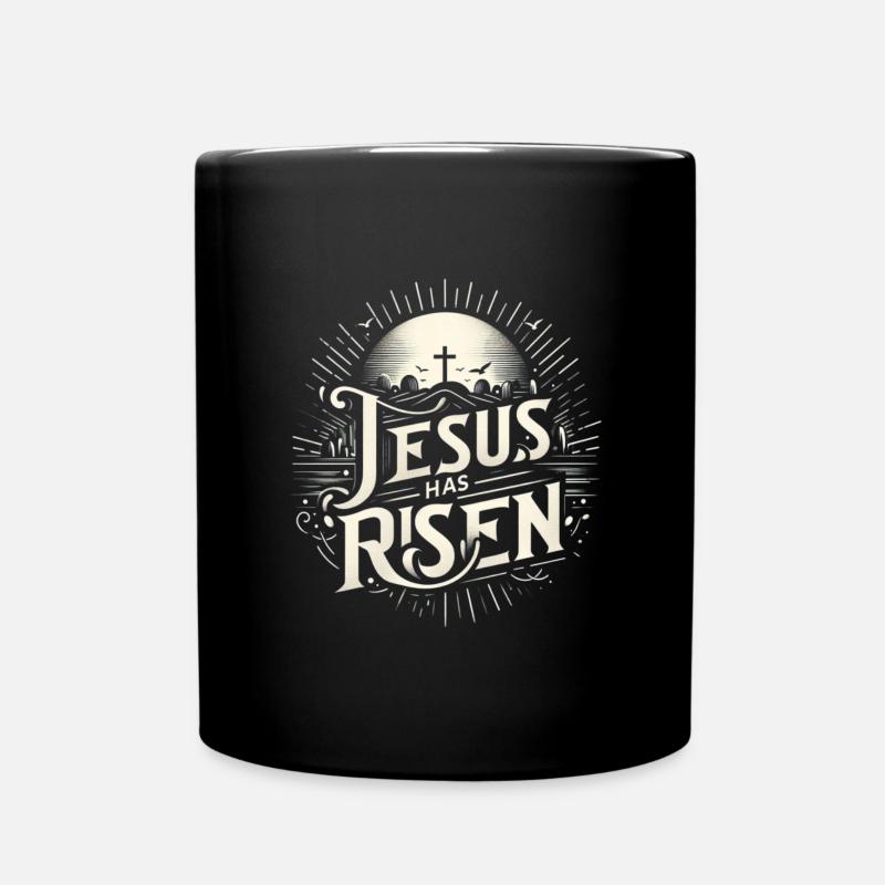 Jesus is risen. - Full Colour Mug - black