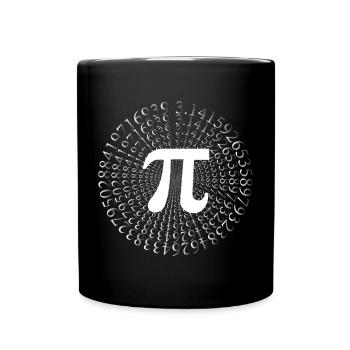 Pi Circle Number Mathematics Math - Full Colour Mug - black - Front