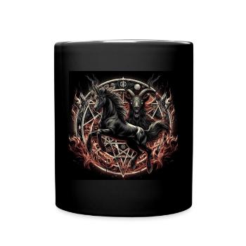 Satanic Horse - Full Colour Mug - black - Front