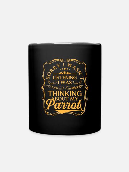 Ara Papageien Tropen - Tasse einfarbig - Schwarz