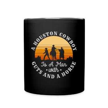 Lasso de rodéo - Mug uni - noir - Devant