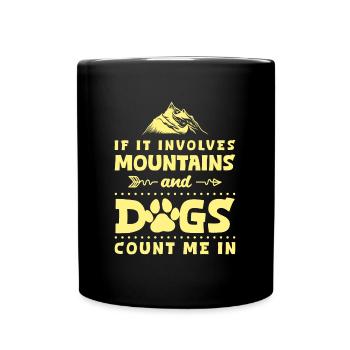 Climbing Mountains Climbing Wall Mountains - Full Colour Mug - black - Front