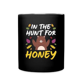 Bär Fell Tierkreiszeichen - Tasse einfarbig - Schwarz - Vorne