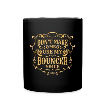 Service de sécurité garde du corps garde d’entrée - Mug uni - noir - Devant