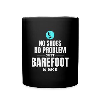 Barefoot Water Skiing Extreme Sports Barefooting - Full Colour Mug - black - Front