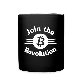 Starte die Revolution - Tasse einfarbig - Schwarz - Vorne